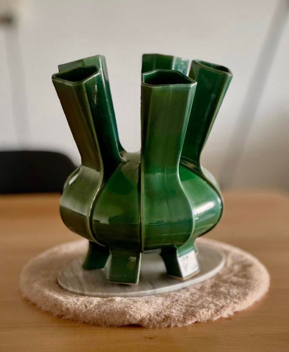 Vaas POLSPOTTEN Puyi Green, Ophalen of Verzenden, Zo goed als nieuw