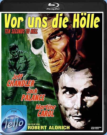 Blu-ray: Ten Seconds to Hell (1959 Jack Palance) DE niet NLO, Ophalen of Verzenden, Nieuw in verpakking, Actie