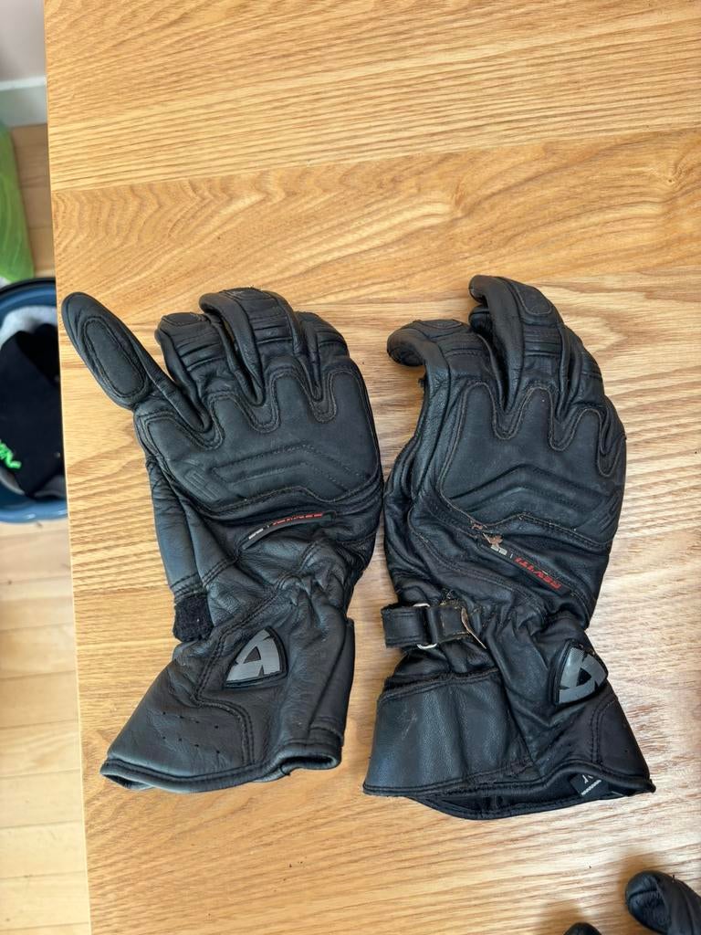 Leren Revit motorhandschoenen maat S, Motoren, Ophalen, Tweedehands, Handschoenen