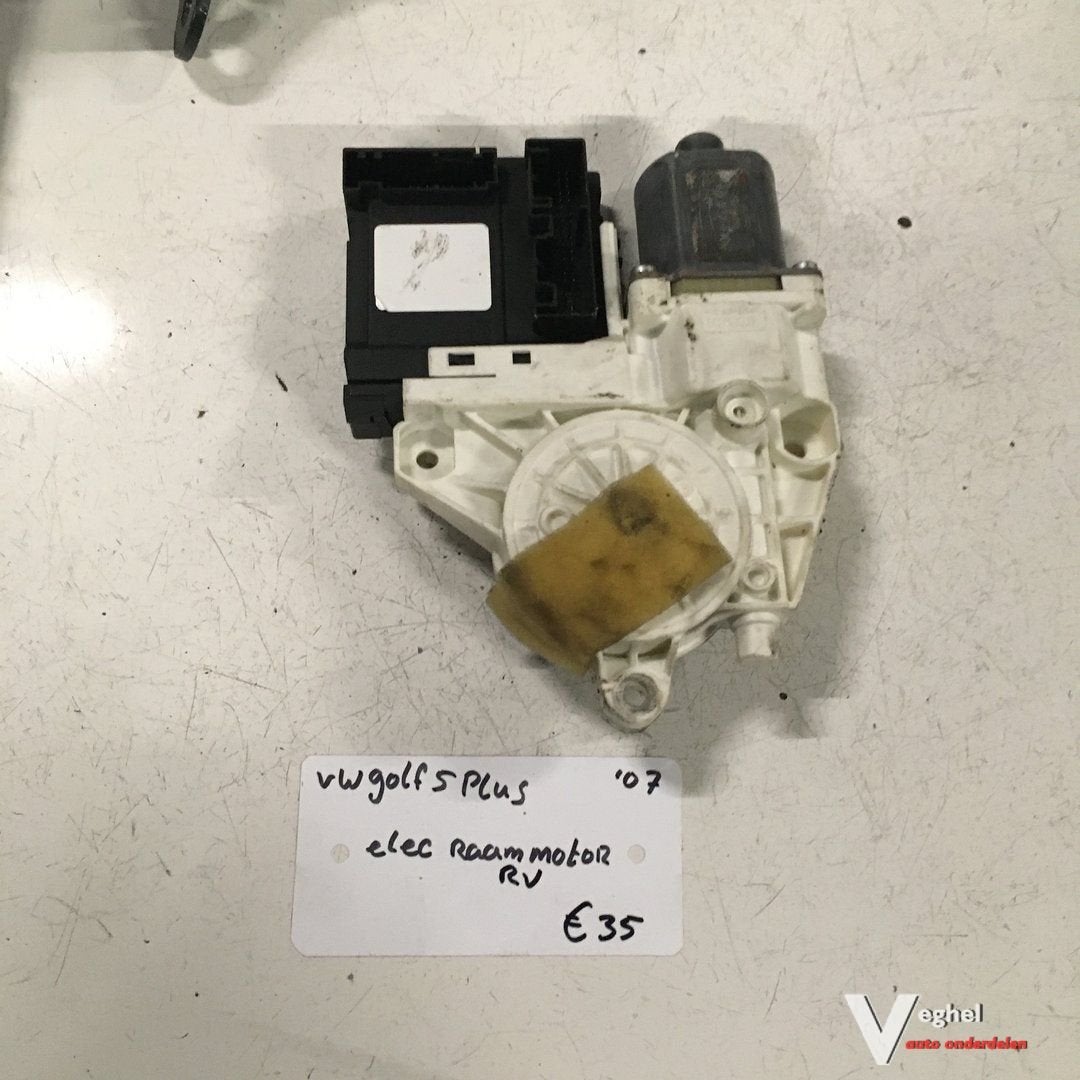 Vw Golf 5 Plus 2007 Raammotor Rechtsvoor, Gebruikt, -, -, Ophalen of Verzenden