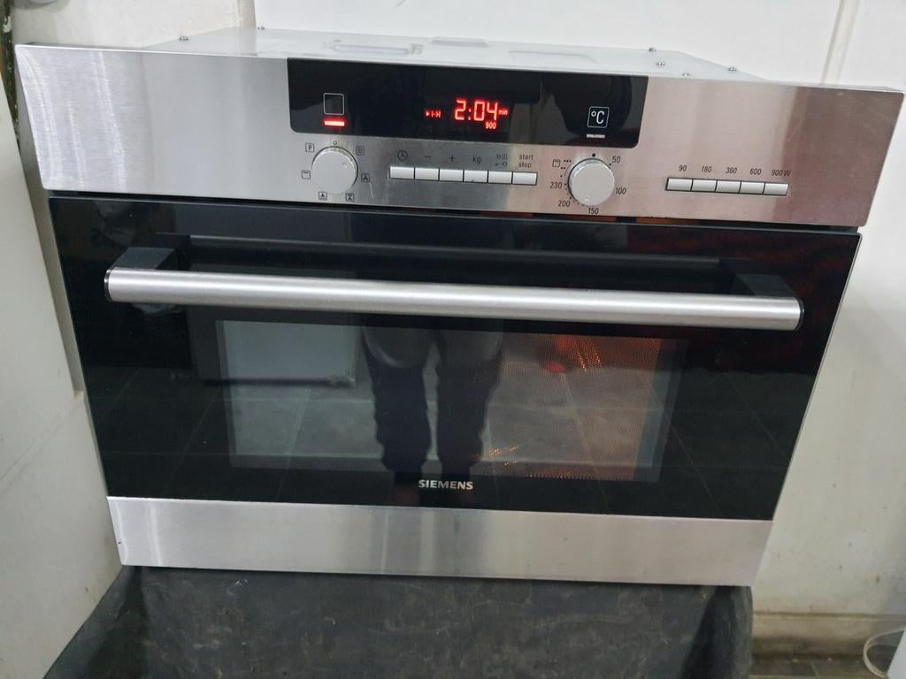 Siemens Inbouw combimagnetron met heteluchtoven werkt super, Ophalen, Combimagnetron, Hete lucht, Zo goed als nieuw