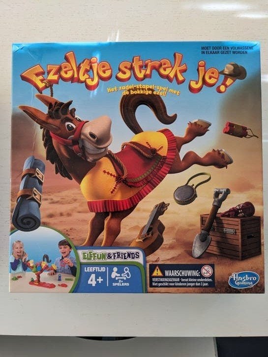 Het spel Ezeltje Strek Je!, Kinderen en Baby's, Ophalen of Verzenden, Zo goed als nieuw, Jongen of Meisje