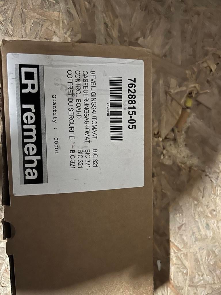 Remeha Beveiligingsautomaat BIC 321, Ophalen