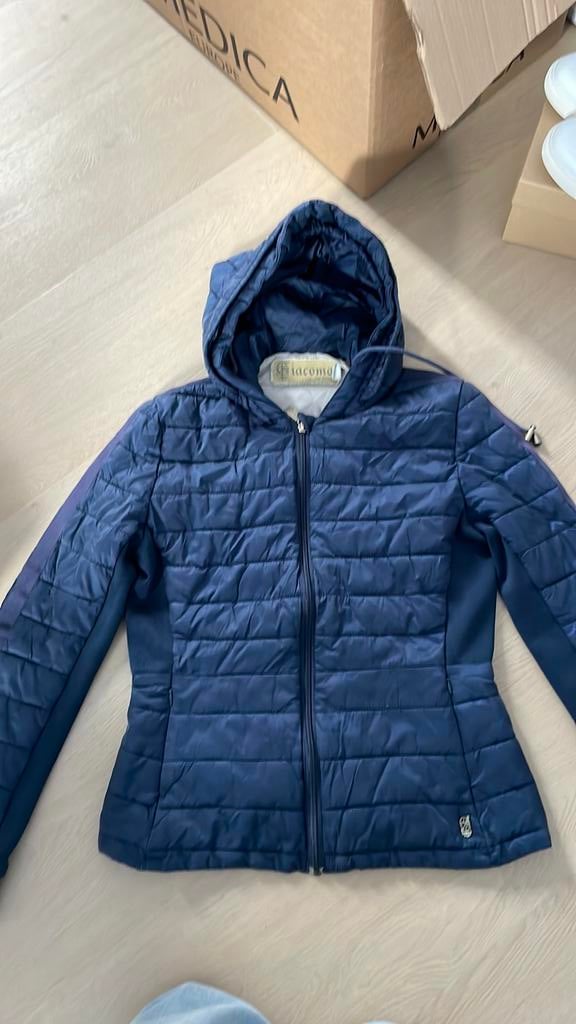 Mooie dames jas van Giacomo mt S, Ophalen of Verzenden, Zo goed als nieuw, Maat 36 (S), Blauw