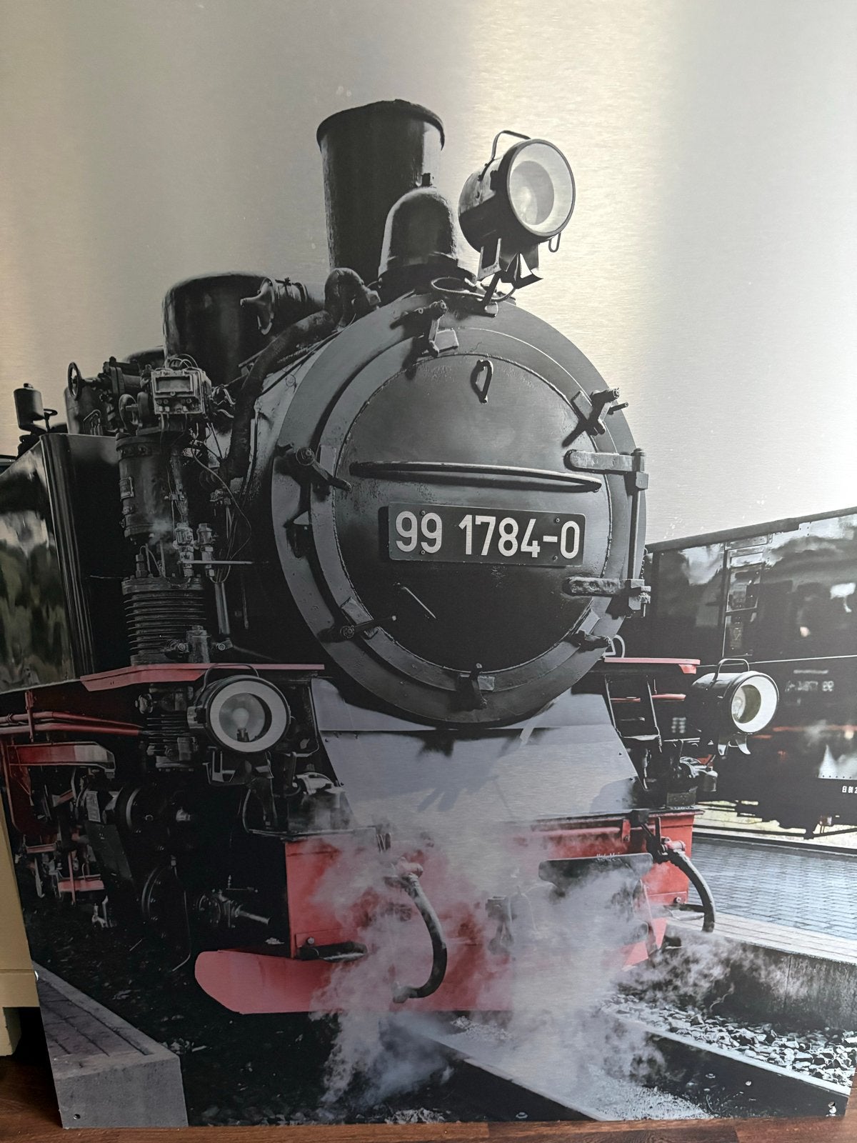 Decoratief paneel stoomlocomotief 99 1784-0, Overige merken, Gebruikt, Gelijkstroom, Overige typen