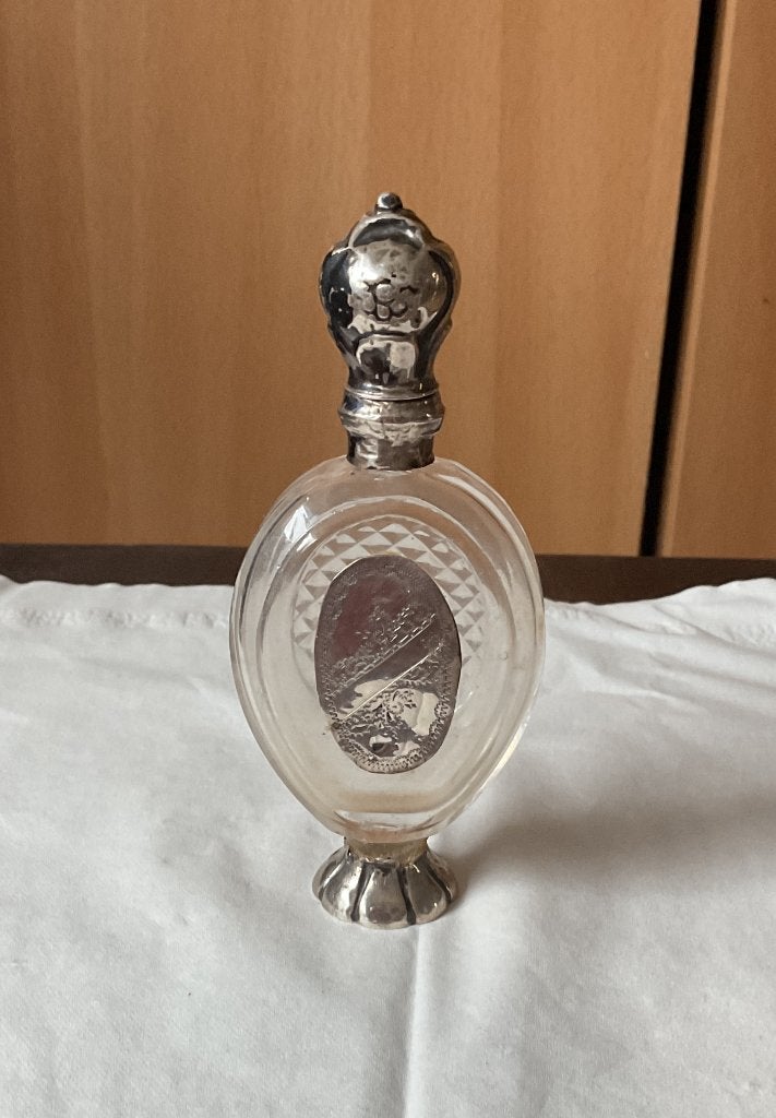 antiek parfumeflesje, Antiek en Kunst, Ophalen of Verzenden, Zilver