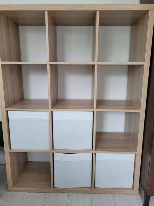 Kallax 12 vaks open kast vakkenkast 4x3 bruin Ikea, Huis en Inrichting, Ophalen, 100 tot 150 cm, 5 laden of meer, 100 tot 150 cm