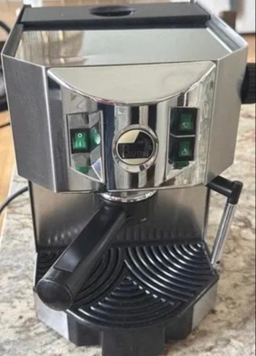 La Pavoni Eurobar Deluxe ETS-12 Espressomachine, Gebruikt, Espresso apparaat, Gemalen koffie, 2 tot 4 kopjes