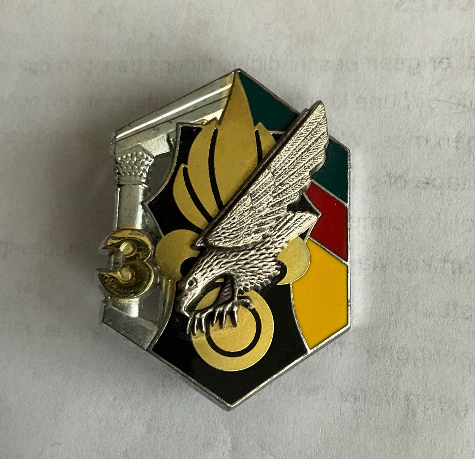Vreemdelingenlegioen 6 REG, Verzenden, Landmacht, Overige gebieden, Embleem of Badge