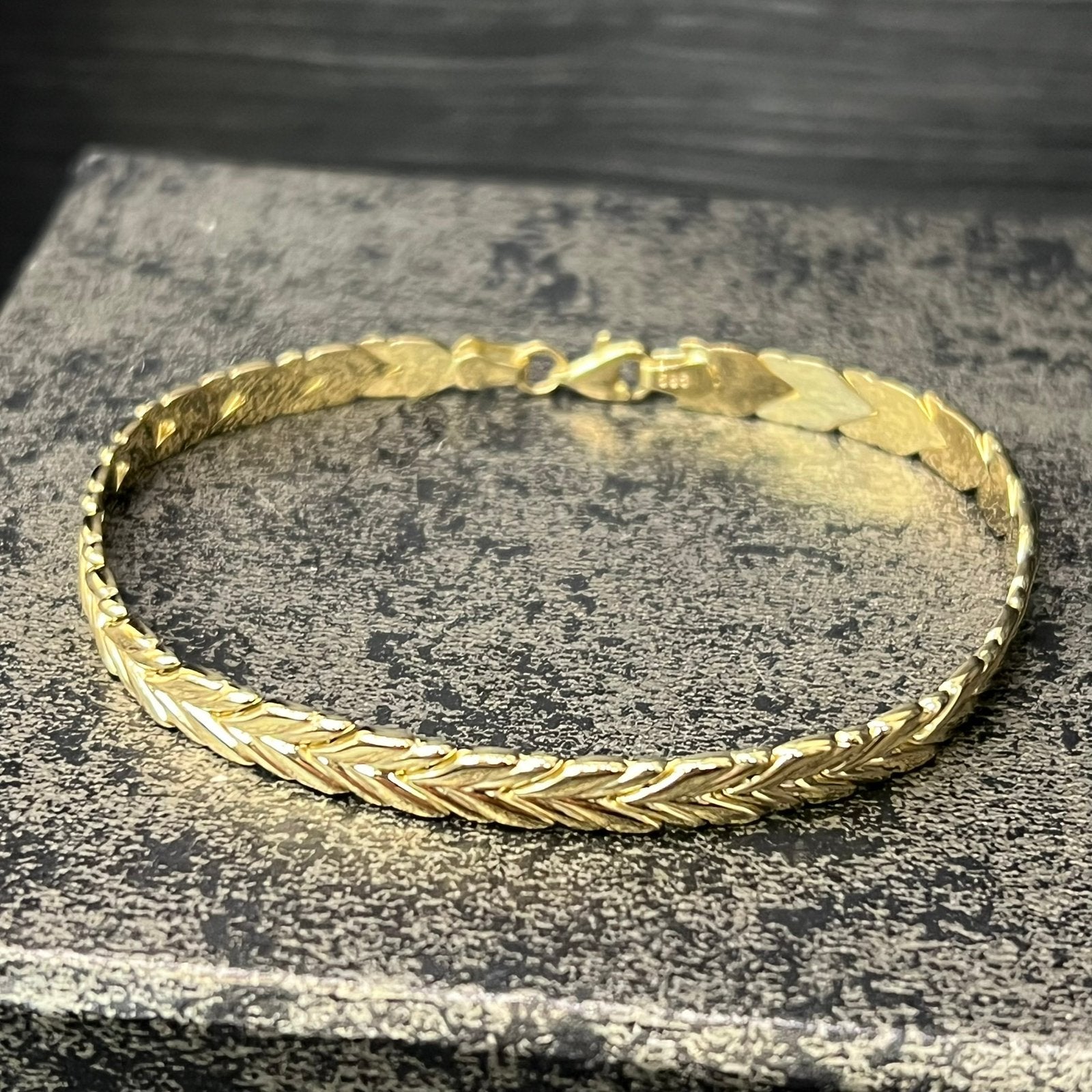 14 karaat gouden armband nieuw schakel dames, Ophalen of Verzenden, Zo goed als nieuw, Goud