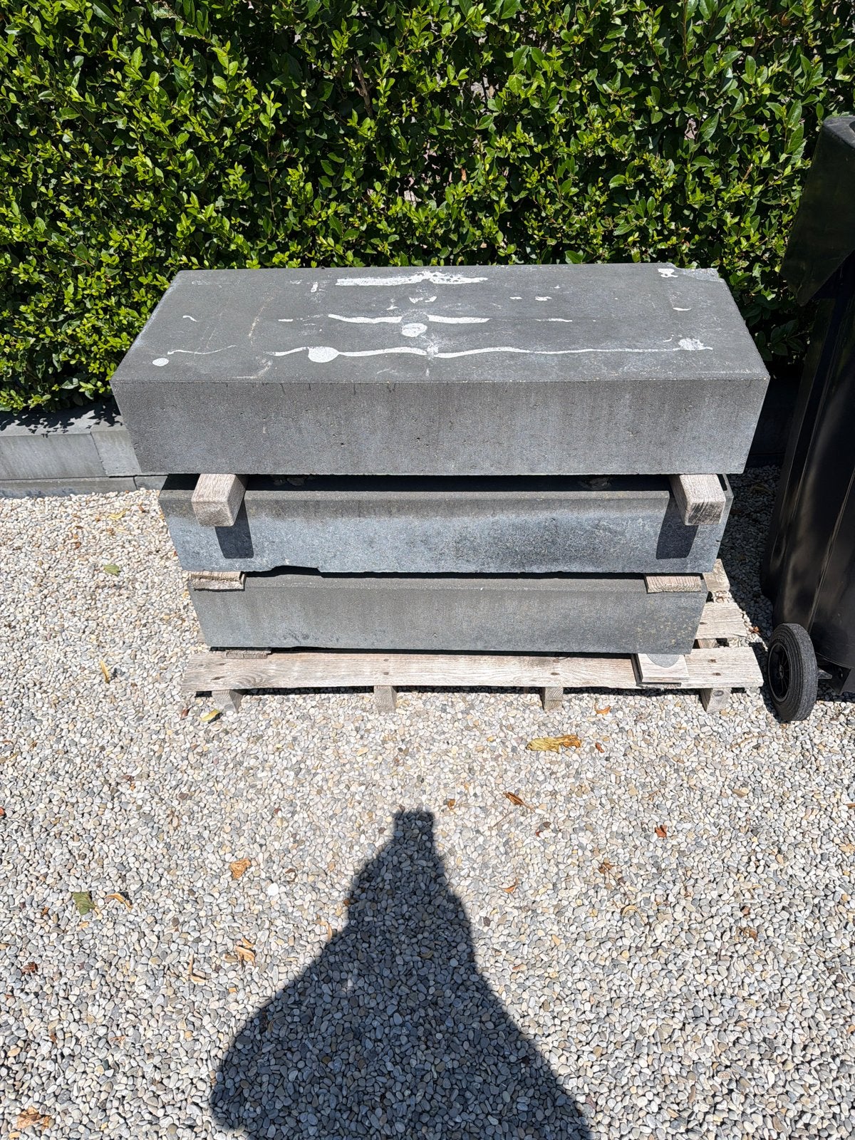 Antraciet Betonnen traptreden., Ophalen, Overige materialen, Gebruikt, Kei