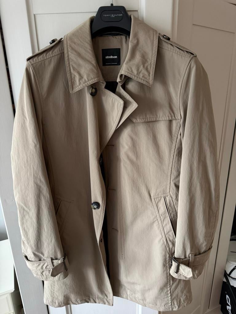 Strellson trenchcoat beige maat 46, Kleding | Heren, Ophalen of Verzenden, Zo goed als nieuw, Maat 46 (S) of kleiner, Beige