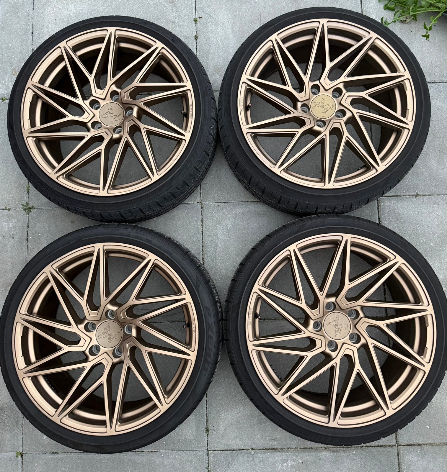 Keskin 19 inch velgen met banden 5x112 volkswagen, 19 inch, Banden en Velgen, Ophalen of Verzenden, 235 mm