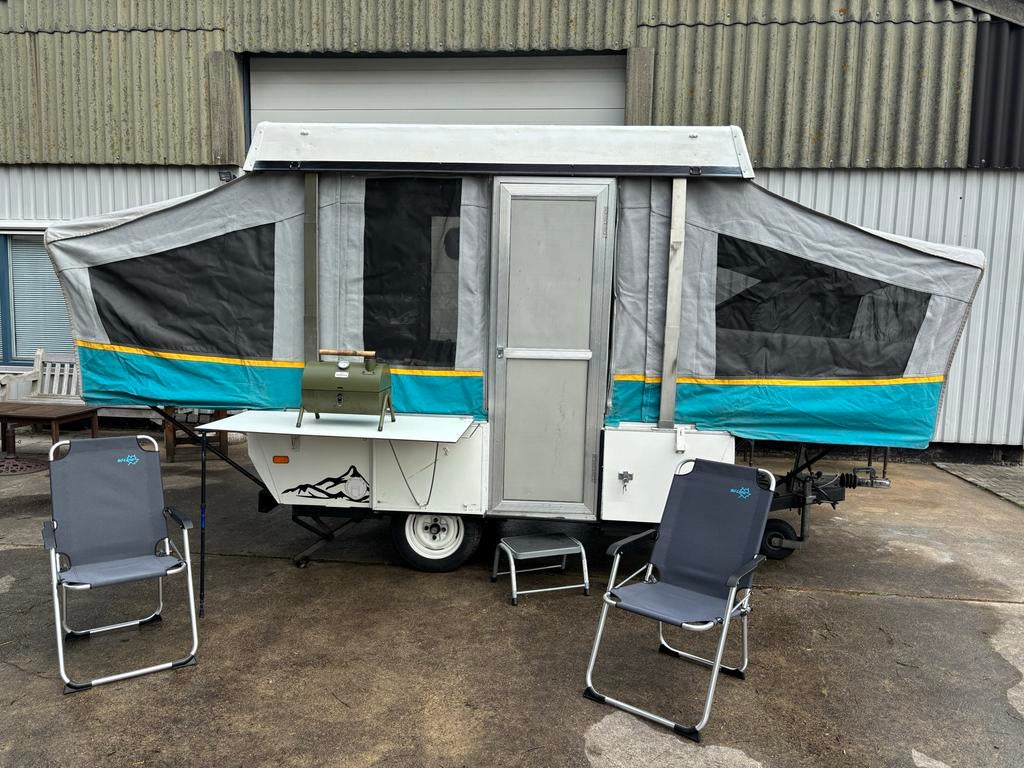 Coleman Destiny Cedar ‘93 pop up caravan, Meerkleurig, Aanwezig, Tot en met 6, Ophalen