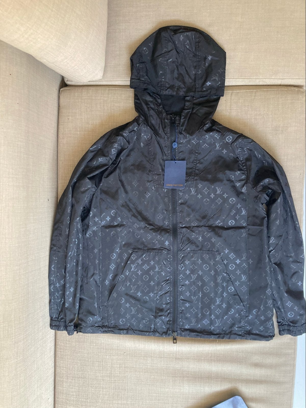 Louis Vuitton Monogram Jas Maat M, Ophalen of Verzenden, Nieuw, Maat 48/50 (M), Zwart