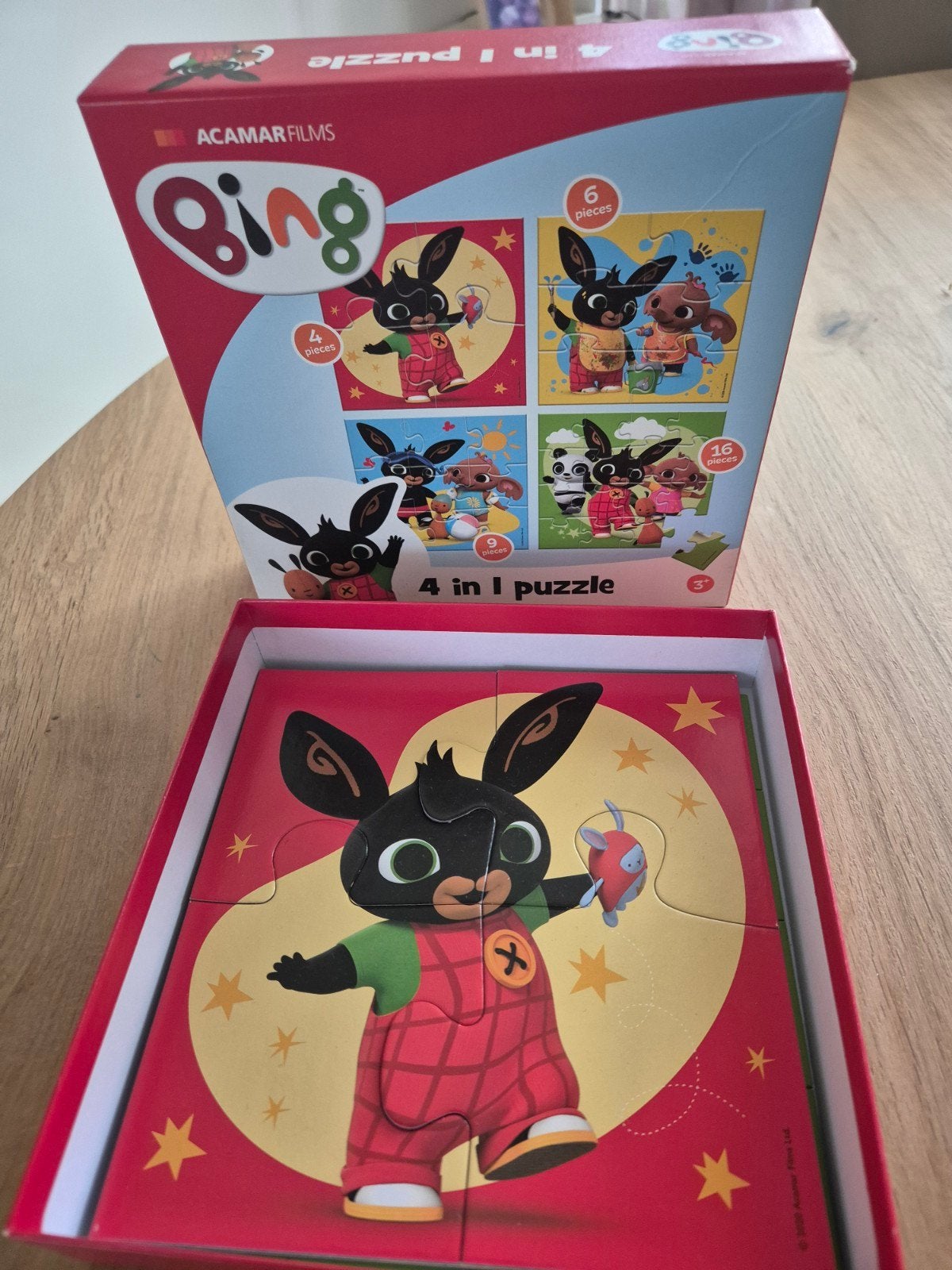 4 Bing puzzels, Ophalen, 10 tot 50 stukjes, Zo goed als nieuw