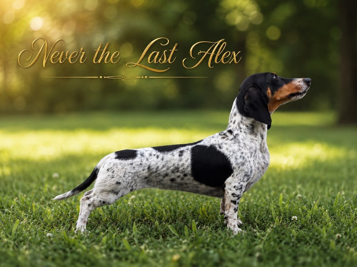 Standaard korthaar piebald teckel dekreu, Reu, 1 tot 2 jaar, Parvo, Eén hond