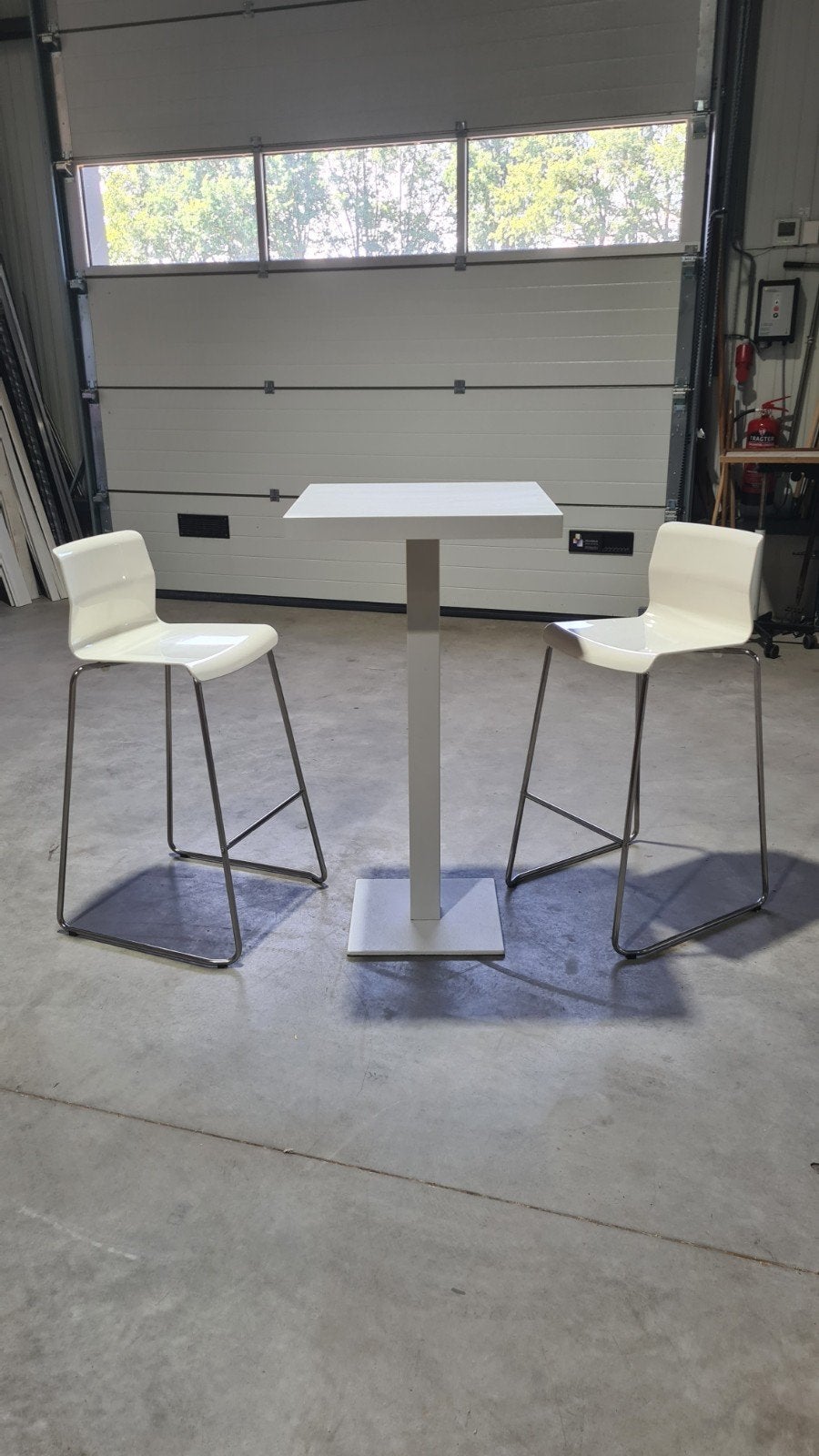 Bar setje, Ophalen, Met voetsteun, 60 tot 90 cm, Zo goed als nieuw