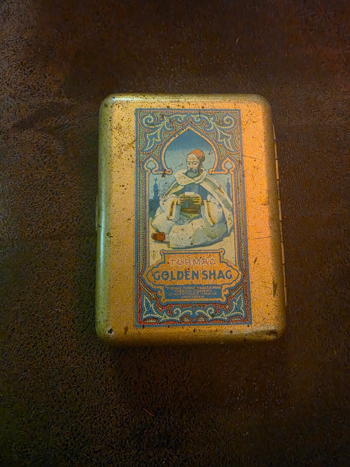 Turmac tabak / cigarettes blikje, Verzamelen, Blikken, Ophalen of Verzenden, Gebruikt, Overige