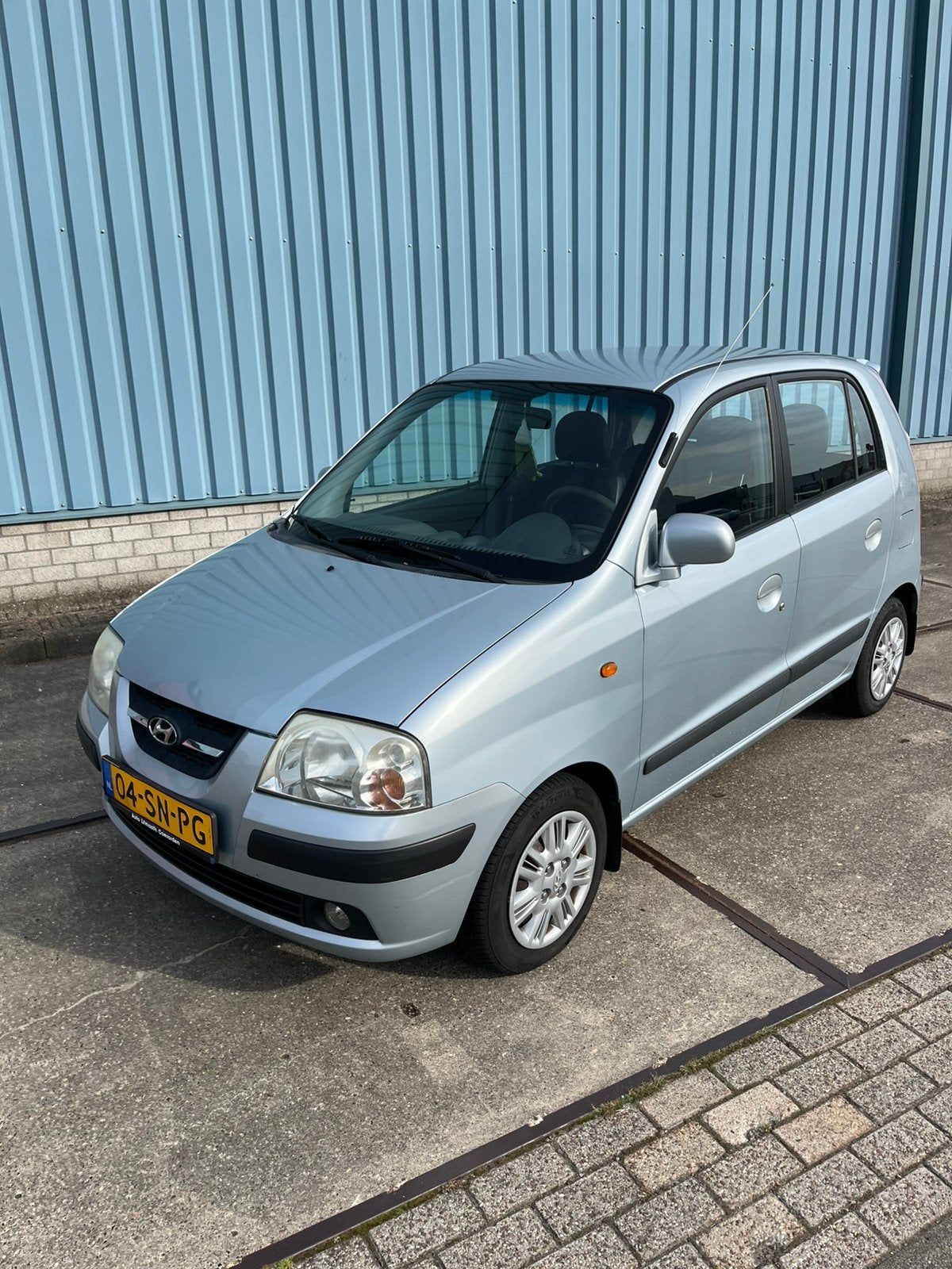Hyundai Atos 1.1 AUTOMAAT 2006 Blauw, Auto's, Stof, 4 cilinders, Origineel Nederlands, Atos
