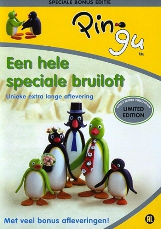DVD Pingu - Een Hele Speciale Bruiloft, Alle leeftijden, Ophalen of Verzenden, Zo goed als nieuw, Avontuur