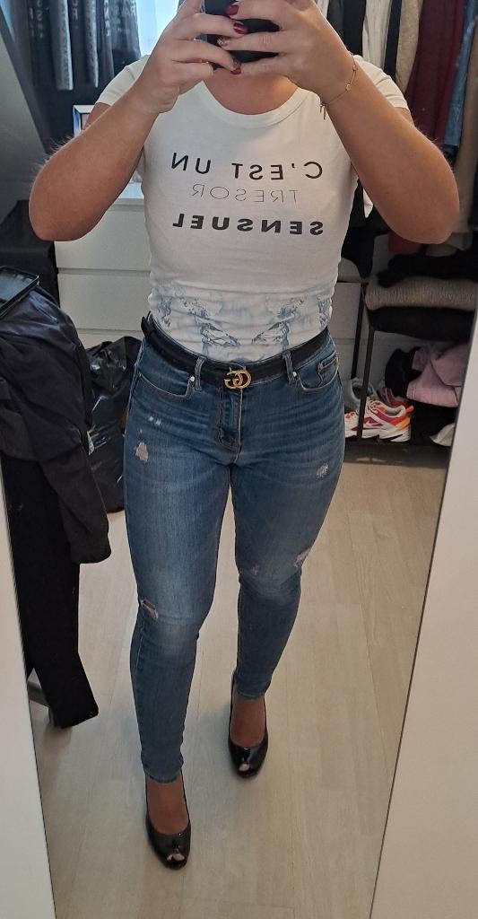 G.sel Milano shirtje., Kleding | Dames, Wit, Ophalen of Verzenden, Zo goed als nieuw, Korte mouw