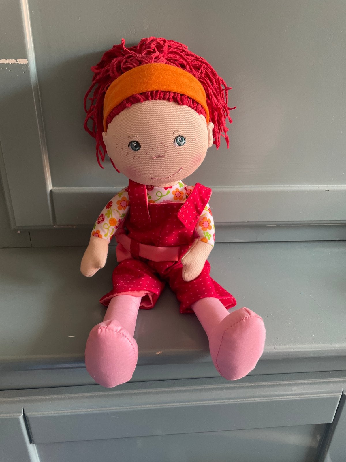 Haba pop philipa35 cm, Kinderen en Baby's, Speelgoed | Poppen, Ophalen of Verzenden, Gebruikt, Overige typen
