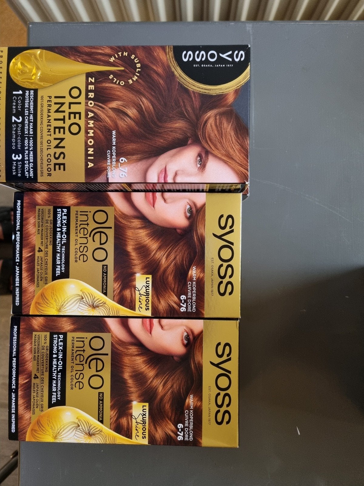 Syoss Oleo Intense Haarverf 6-76 Warm Koperblond (6 stuks), Ophalen, Nieuw, Overige typen