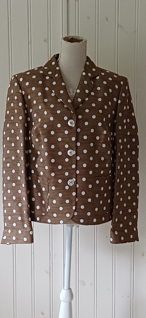 Prachtig bruin/creme jasje van BASLER     maat XL, Bruin, Verzenden, Zo goed als nieuw, Jasje