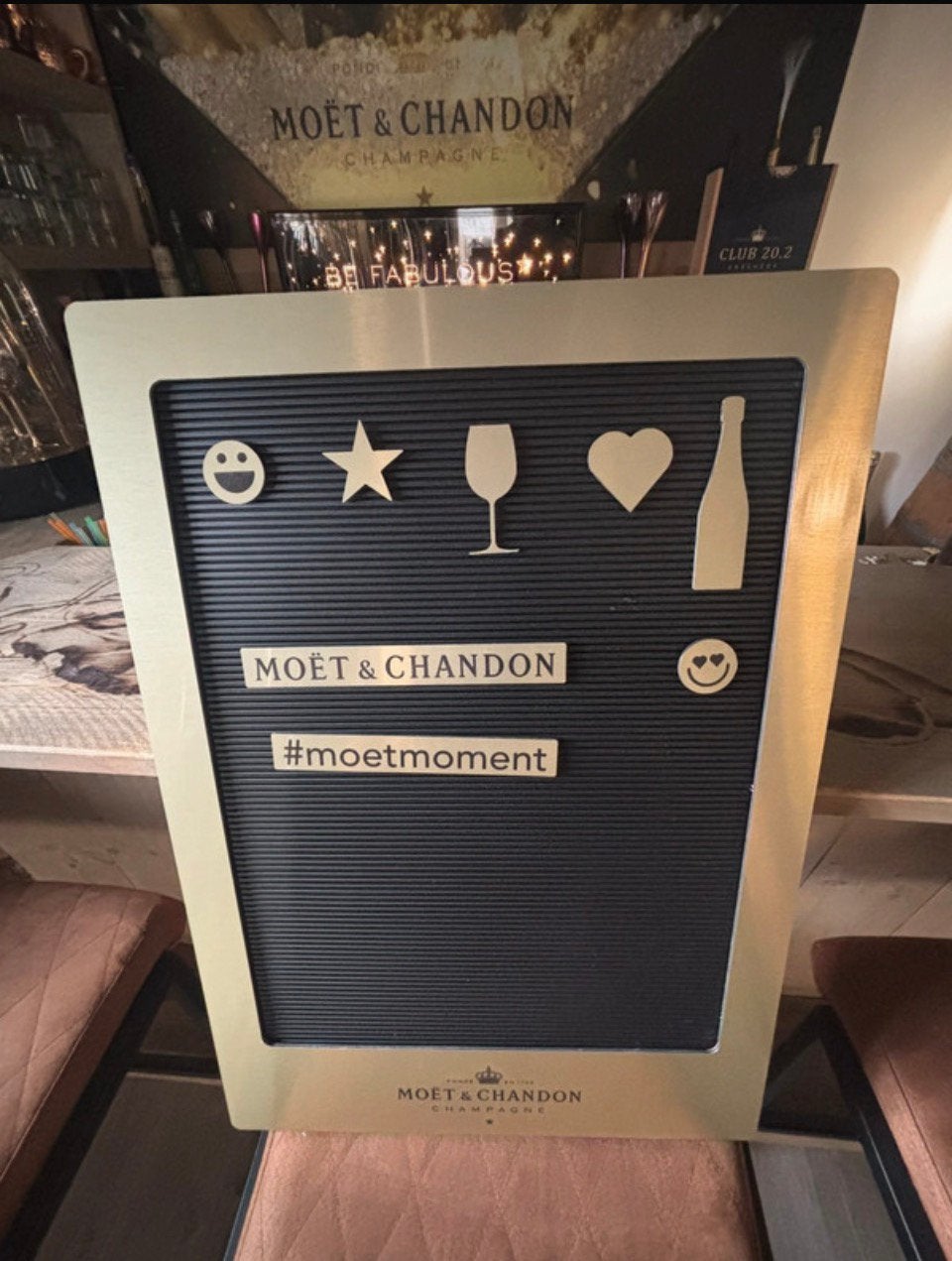 Moët & Chandon, Ophalen of Verzenden, Nieuw, Reclamebord