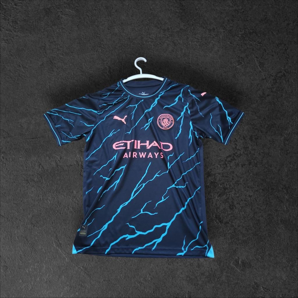 Manchester City Uitshirt 20/21 Zwart Bliksem Maat M, Maat M, Ophalen of Verzenden, Zo goed als nieuw, Shirt