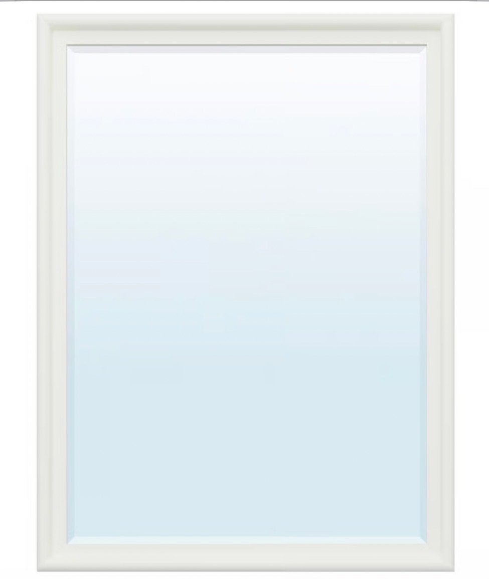 IKEA Spiegel 60x80 cm - Wit frame, Huis en Inrichting, Ophalen of Verzenden, Zo goed als nieuw, Minder dan 100 cm, Rechthoekig