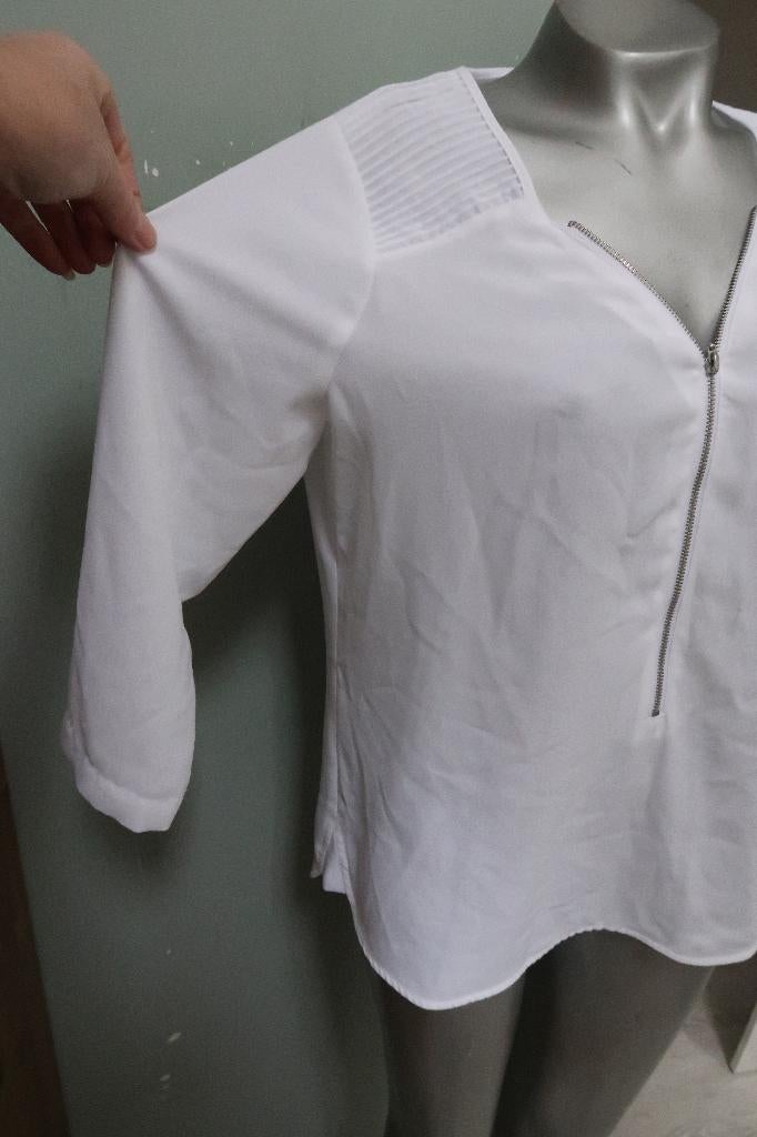 Anna mooie witte blouse maat 36, Anna van Toor, Wit, Ophalen of Verzenden, Zo goed als nieuw