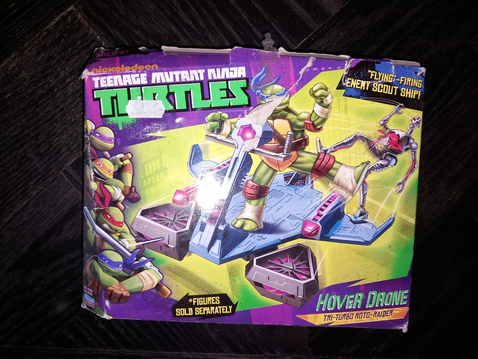 Teenage Mutant Ninja Turtles Hover Drone Turbo Roto-Raide, Gebruikt, Playmates Toys, Ophalen of Verzenden, Niet gespecificeerd op verpakking