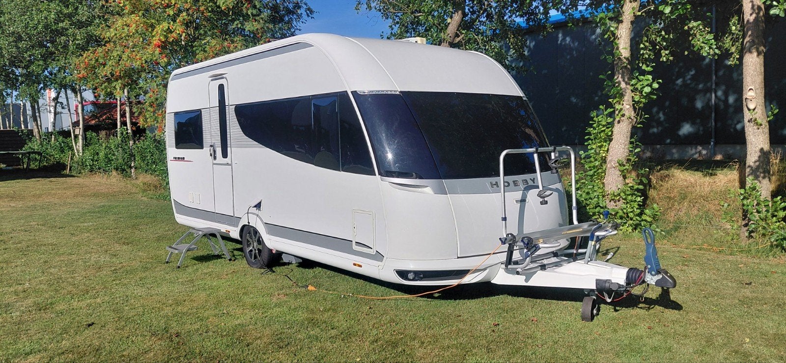 hobby Premium 460 UFc , mover, voortent+luifel., Rondzit, Hobby, Frans bed, Bedrijf