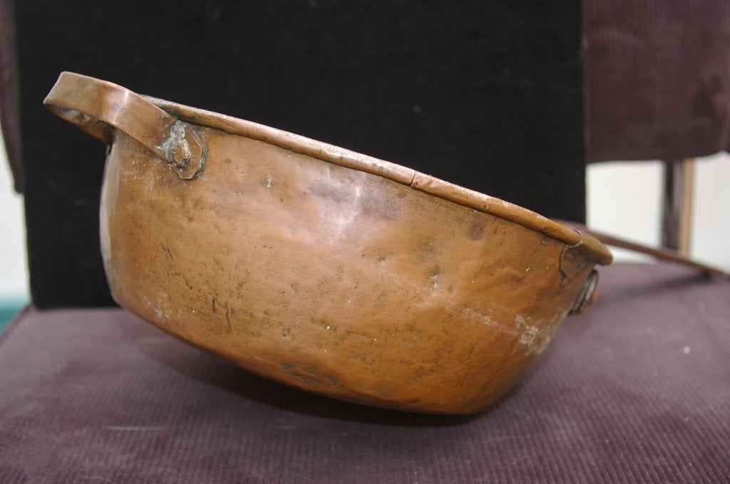 Antieke koperen steelpan, Ophalen of Verzenden