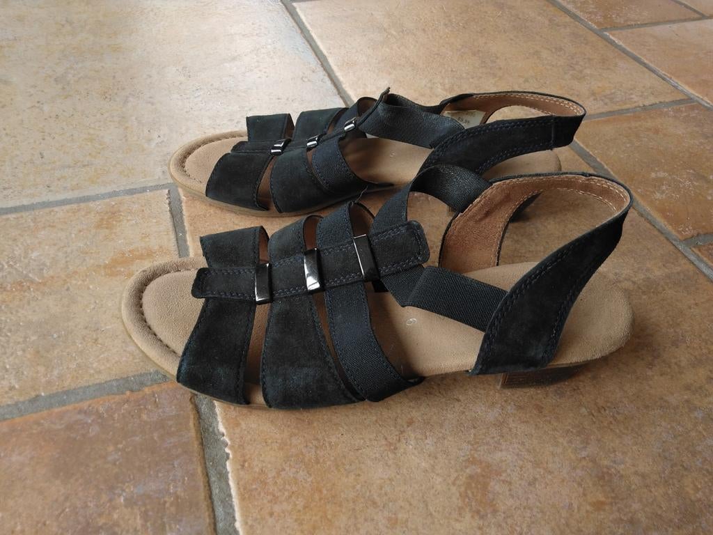 Gabor sandalen maat 39, Zwart, Gabor, Gedragen, Sandalen of Muiltjes