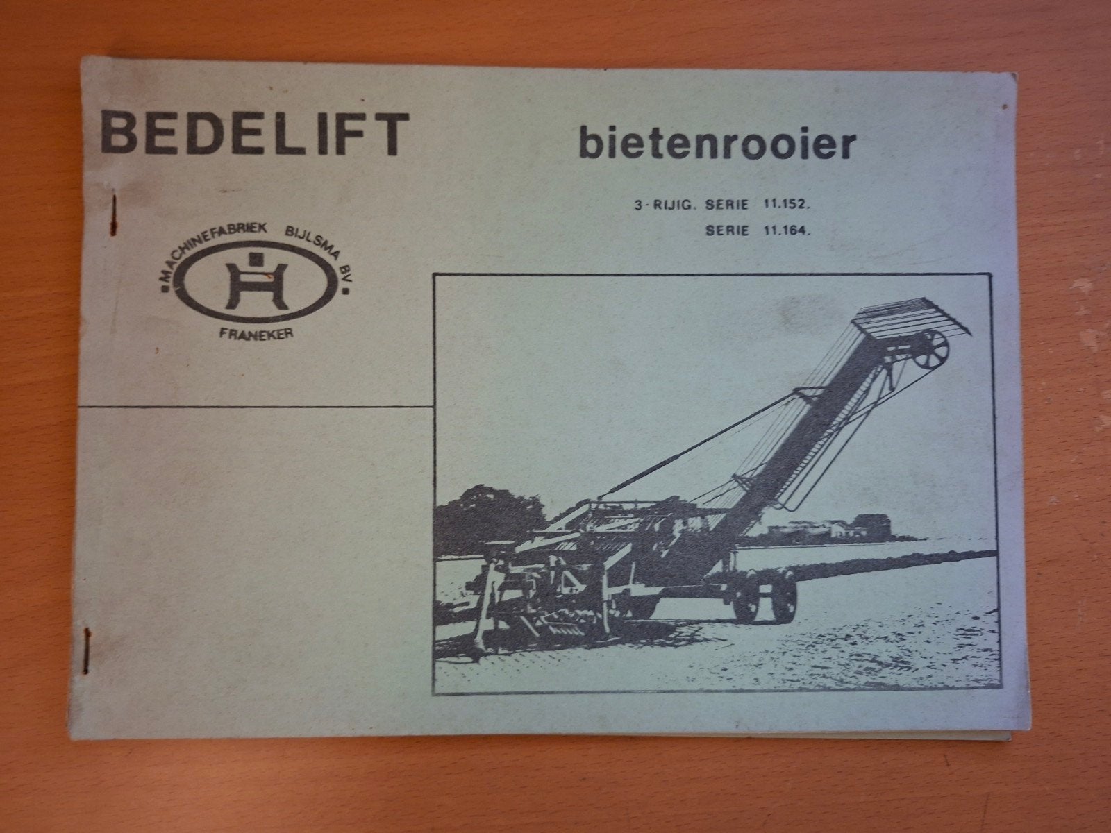 Bedelift bietenrooier handleiding - Blomsma BV, Ophalen of Verzenden, Gelezen, Machinefabriek Blomsma BV