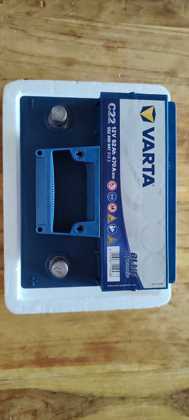 Varta Blue Dynamic C22 12V 52Ah 470A Auto Accu, Gebruikt, Universele onderdelen