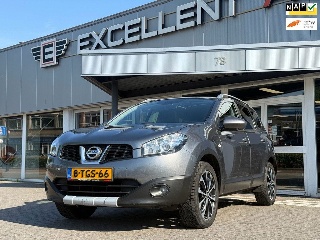 Nissan Qashqai +2 1.6 360 | Panoramadak | 7 P | Navigatie, Auto's, Nissan, Voorwielaandrijving, Euro 5, Stof, Zwart