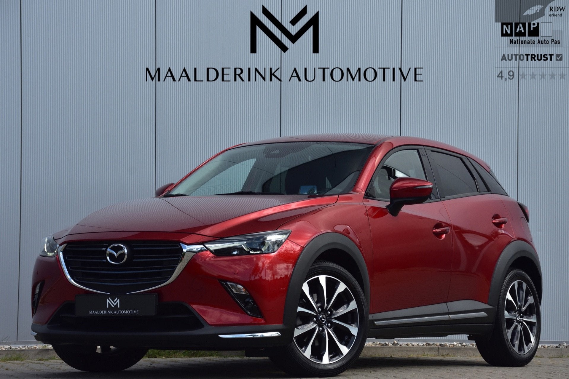 Mazda CX-3 2.0 SkyActiv-G 120 GT-M Navi, Camera, Led, Head-u, Auto's, Gebruikt, Zwart, 4 cilinders, Leder en Stof