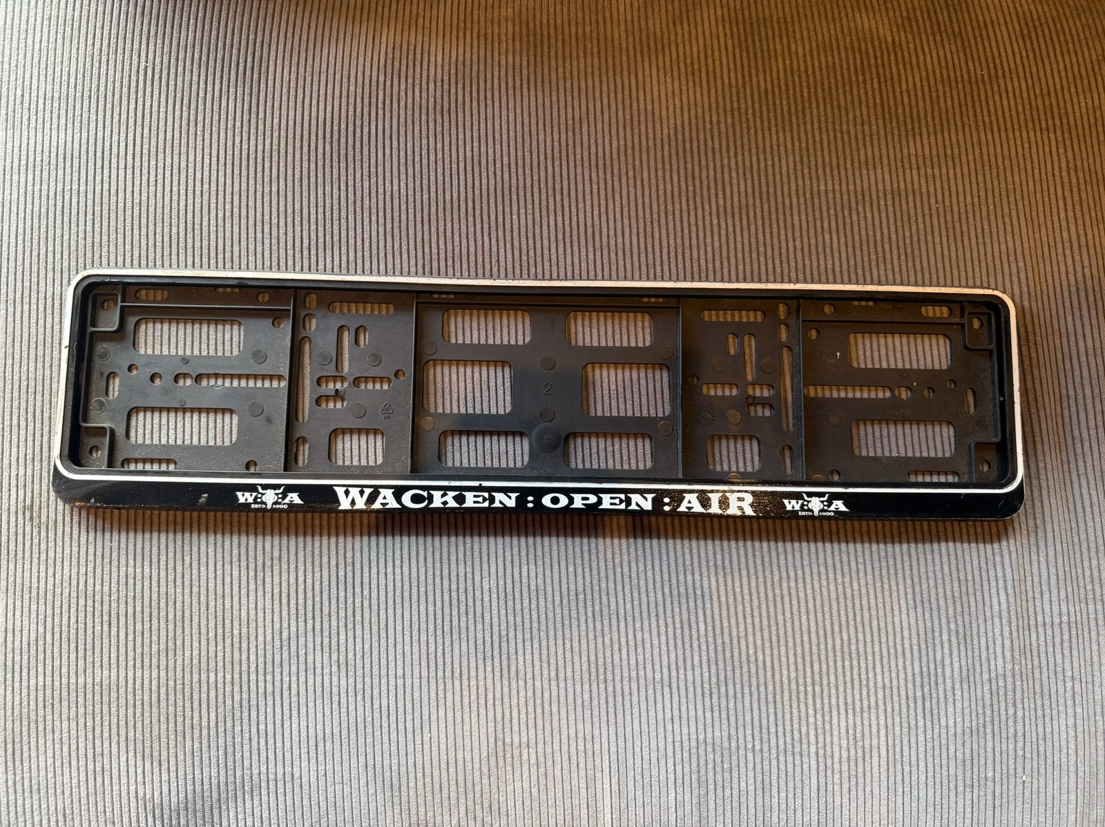Kentekenplaat houder Wacken open air, Ophalen of Verzenden, Zo goed als nieuw