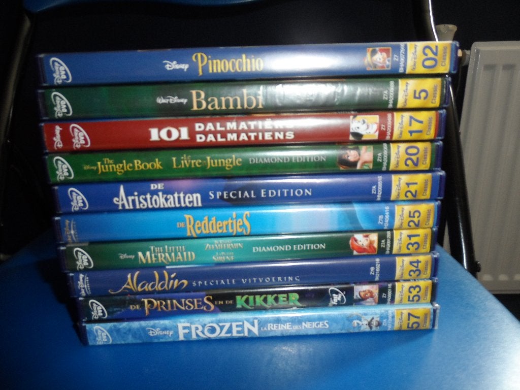 DVD's Disney Gouden nummers 10 X, Cd's en Dvd's, Alle leeftijden, Ophalen of Verzenden, Zo goed als nieuw, Film