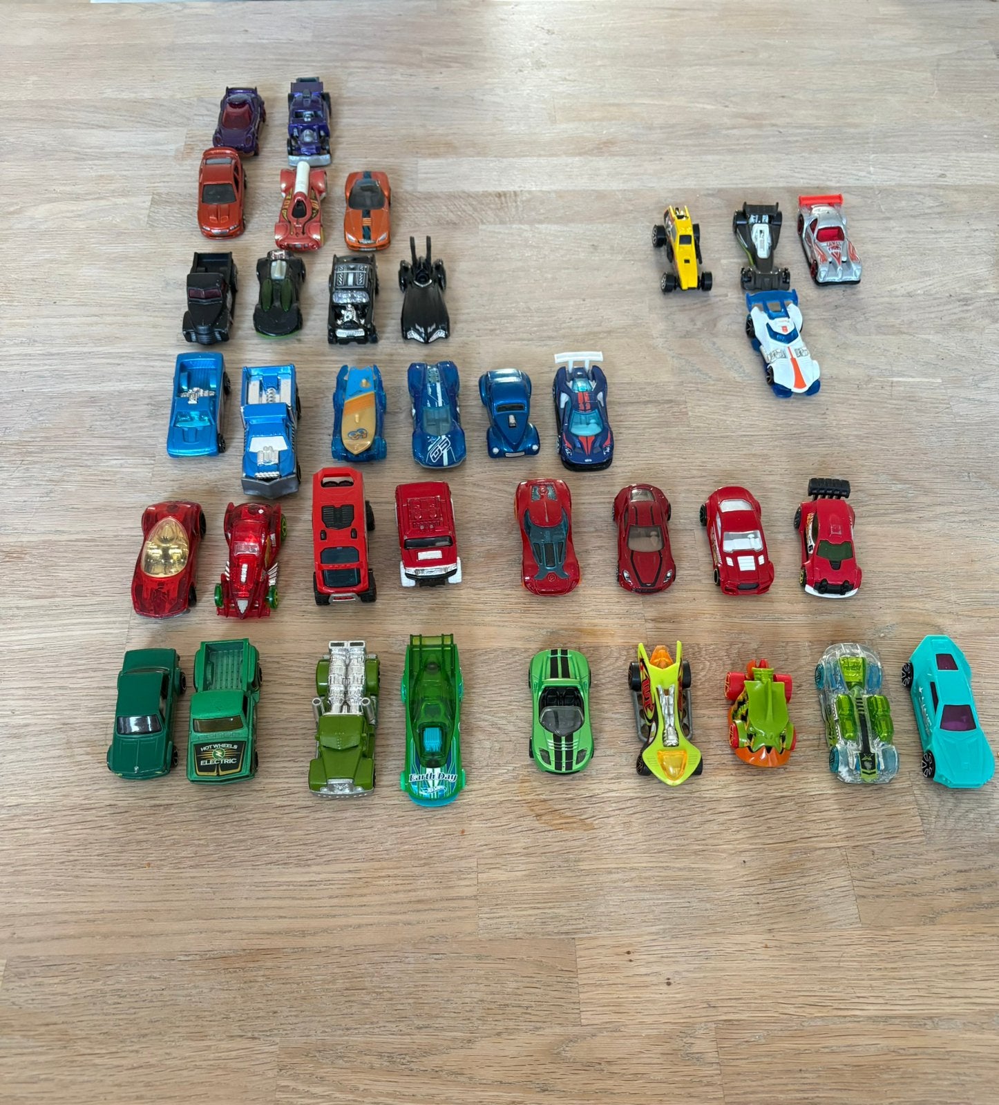 Grote partij! 36 originele Hot Wheels auto's, oa. Batmobile, Ophalen of Verzenden, Zo goed als nieuw