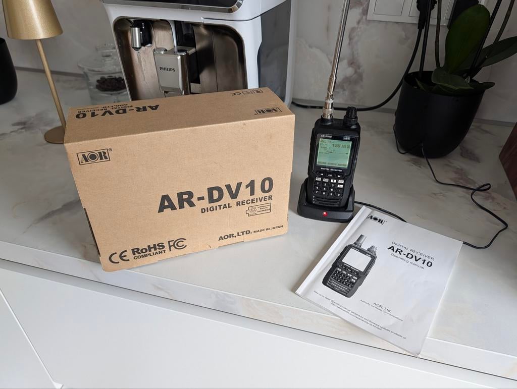 AOR AR-DV10 Digitale Scanner - Nieuwste Versie, Telecommunicatie, Scanners, Ophalen, Zo goed als nieuw, 500 kanalen of meer