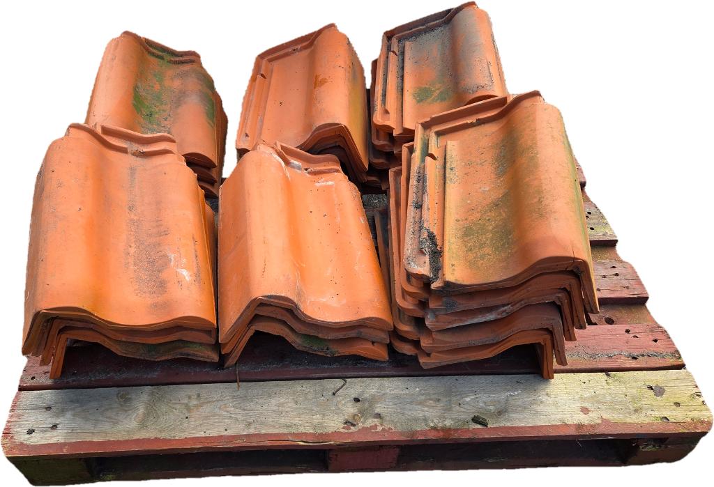 Holle Mulden dakpannen en gevels - nr: D101, Ophalen, Gebruikt, Steen of Klei, 5 tot 10 m²