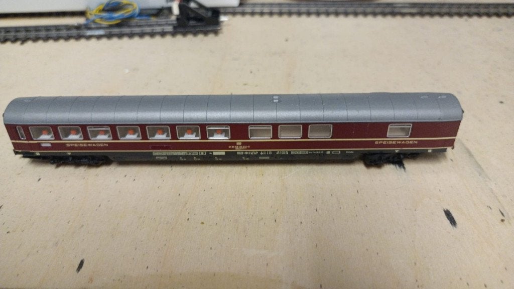 Fleischmann 8112 N Speisewagen WRümh, Gelijkstroom, Fleischmann, Wagon, Ophalen of Verzenden
