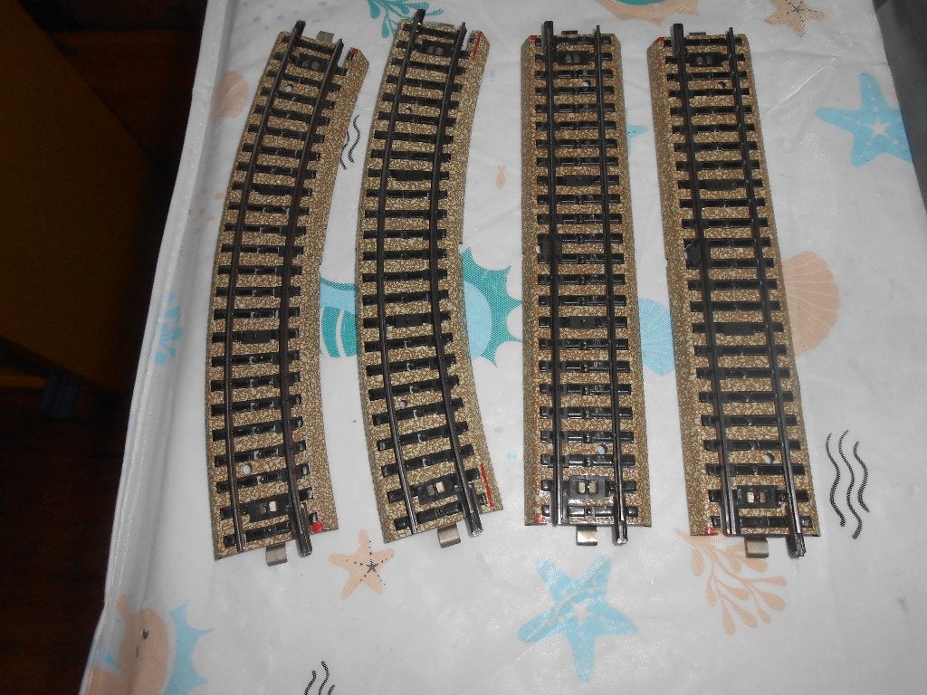 Märklin 5115 en 5116 elk 2x, contact verlenging voor overweg, Wisselstroom, Rails, Ophalen of Verzenden, Zo goed als nieuw