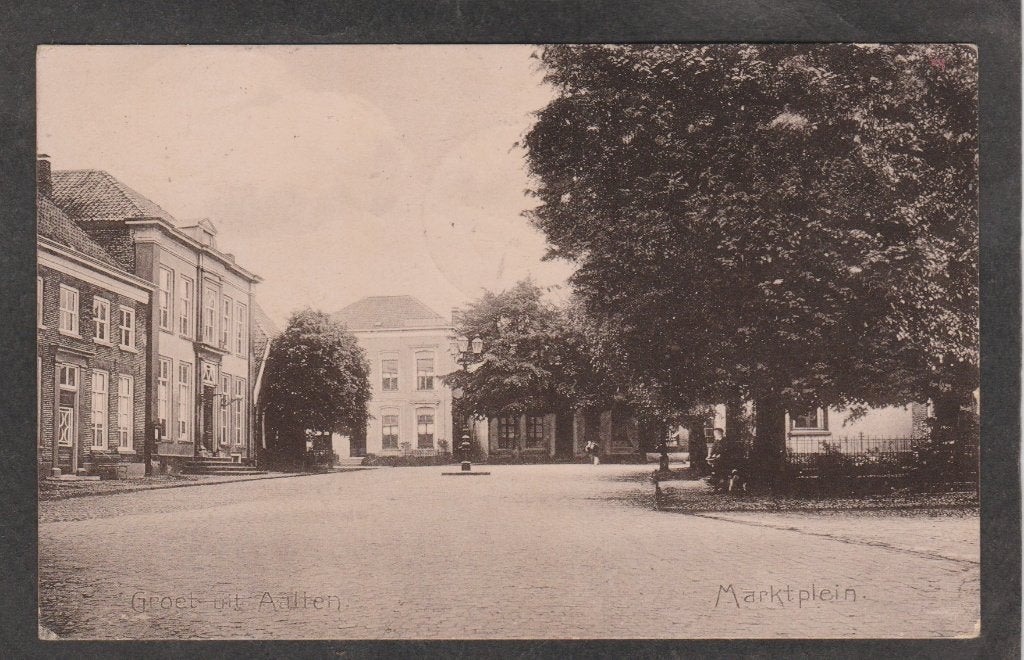 aalten  marktplein, Verzamelen, Verzenden, Voor 1920, Gelopen, Gelderland