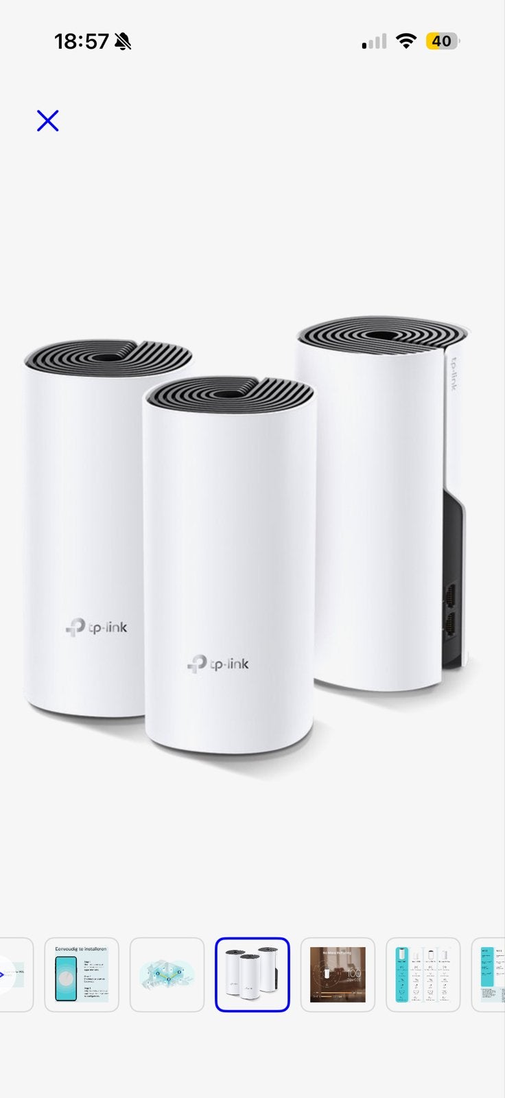 TP-Link Deco. 2 x  (3-pack), Computers en Software, Ophalen of Verzenden, Zo goed als nieuw, Router